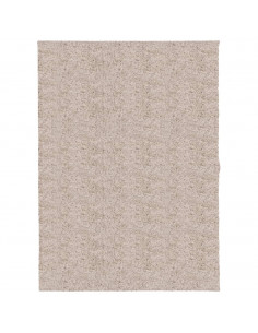 Tappeto Shaggy a Pelo Lungo Moderno Beige 140x200 cm