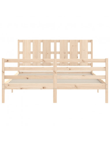 Giroletto con Testiera 160x200 cm in Legno Massello