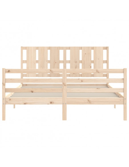 Giroletto con Testiera 160x200 cm in Legno Massello