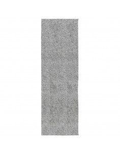 Tappeto Shaggy a Pelo Lungo Moderno Grigio 80x250 cm