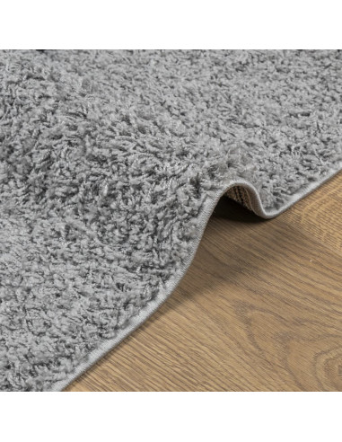 Tappeto Shaggy a Pelo Lungo Moderno Grigio 80x250 cm