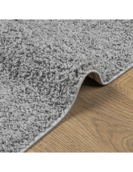 Tappeto Shaggy PAMPLONA a Pelo Lungo Moderno Grigio 80x250 cm