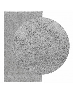 Tappeto Shaggy a Pelo Lungo Moderno Grigio 80x150 cm 2