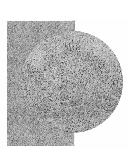 Tappeto Shaggy a Pelo Lungo Moderno Grigio 80x150 cm