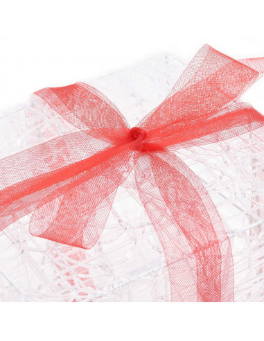 Scatole Regalo Decorative Natale in Acrilico 3 pz Colorate