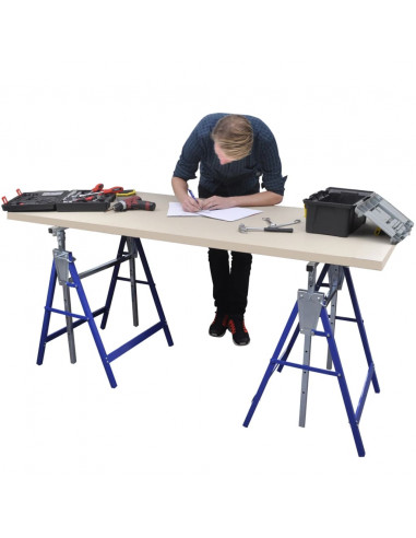 Coppia di Cavalletti estensibili con gambe fisse