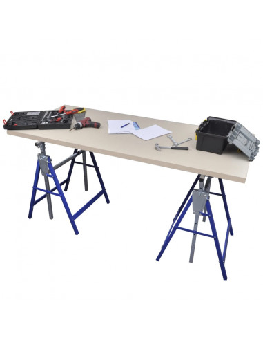 Coppia di Cavalletti estensibili con gambe fisse