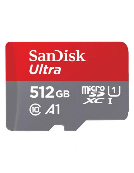 Scheda di memoria Sandisk SDSQUAC 512G GN6MA ULTRA Rosso e Grigio