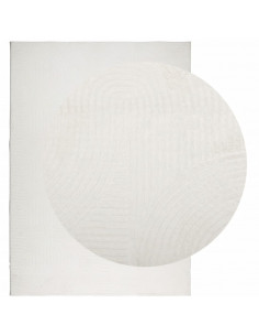 Tappeto IZA a Pelo Corto Aspetto Scandinavo Crema 240x340 cm 2