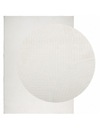 Tappeto IZA a Pelo Corto Aspetto Scandinavo Crema 240x340 cm