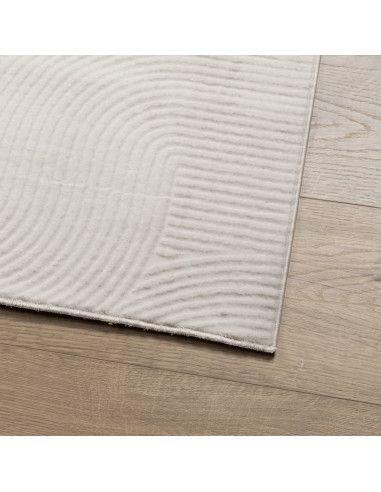 Tappeto IZA a Pelo Corto Aspetto Scandinavo Crema 240x340 cm