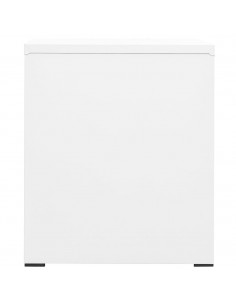 Schedario Bianco 46x62x72,5 cm in Acciaio