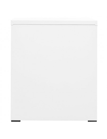 Schedario Bianco 46x62x72,5 cm in Acciaio