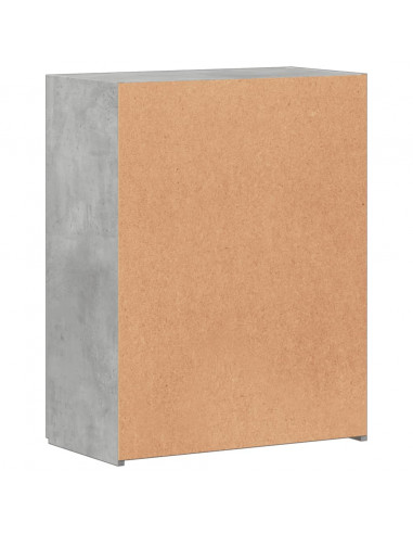 Schedario Grigio Cemento 60x32x77,5 cm in Legno Multistrato