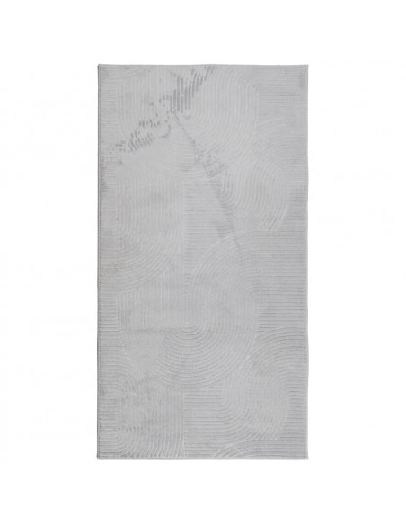 Tappeto IZA a Pelo Corto Aspetto Scandinavo Grigio 80x150 cm