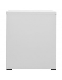 Schedario Grigio Chiaro 46x62x72,5 cm in Acciaio 2