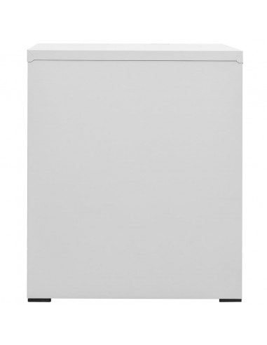 Schedario Grigio Chiaro 46x62x72,5 cm in Acciaio