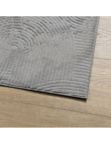 Tappeto IZA a Pelo Corto Aspetto Scandinavo Grigio 80x150 cm