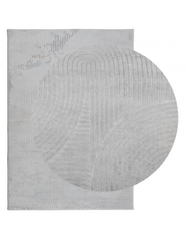 Tappeto IZA a Pelo Corto Aspetto Scandinavo Grigio 120x170 cm