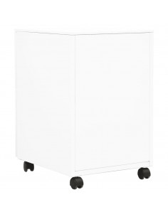 Schedario Mobile Bianco 39x45x60 cm in Acciaio
