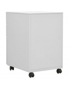 Schedario Mobile Grigio Chiaro 39x45x60 cm in Acciaio 2