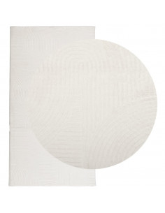 Tappeto IZA a Pelo Corto Aspetto Scandinavo Crema 80x150 cm 2