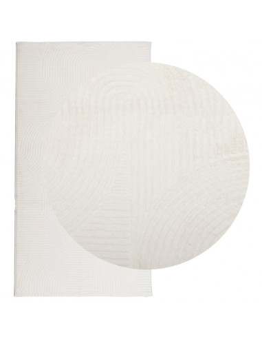 Tappeto IZA a Pelo Corto Aspetto Scandinavo Crema 80x150 cm