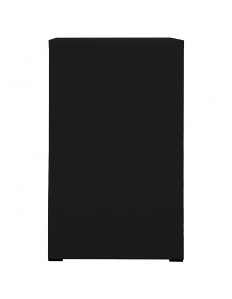 Schedario Nero 46x62x102,5 cm in Acciaio