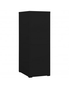 Schedario Nero 46x62x133 cm in Acciaio