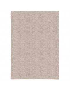 Tappeto Shaggy a Pelo Lungo Moderno Beige 120x170 cm