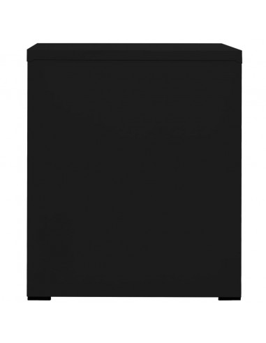 Schedario Nero 46x62x72,5 cm in Acciaio