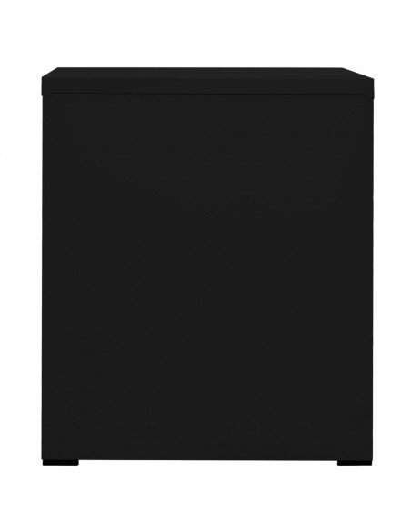 Schedario Nero 46x62x72,5 cm in Acciaio