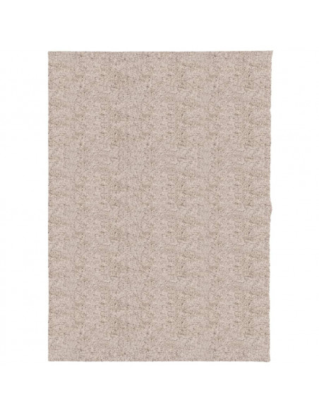 Tappeto Shaggy a Pelo Lungo Moderno Beige 240x340 cm