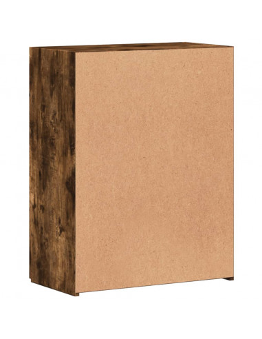 Schedario Rovere Fumo 60x32x77,5 cm in Legno Multistrato