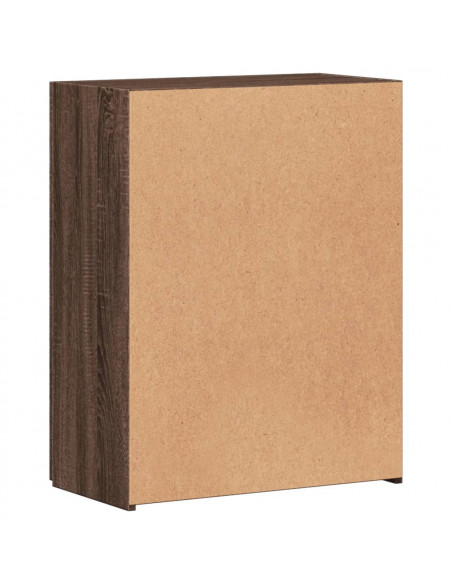 Schedario Rovere Marrone 60x32x77,5 cm in Legno Multistrato