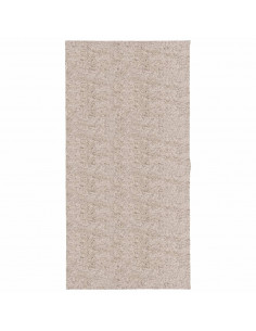 Tappeto Shaggy a Pelo Lungo Moderno Beige 100x200 cm