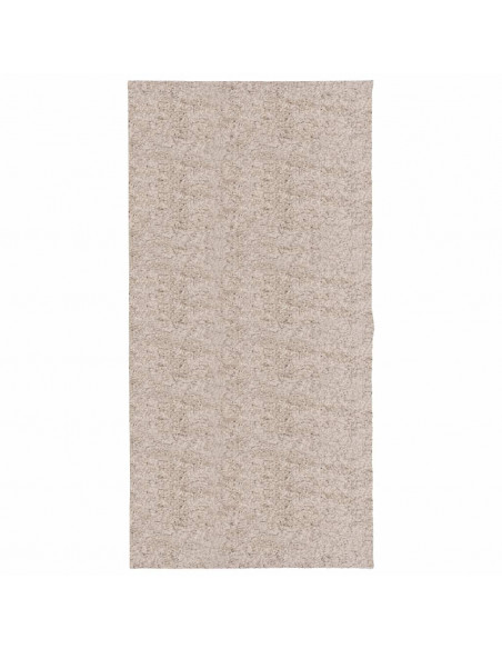Tappeto Shaggy a Pelo Lungo Moderno Beige 100x200 cm