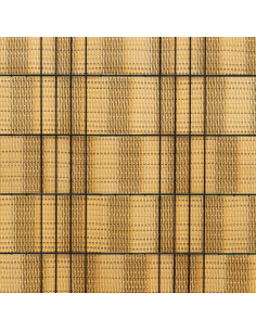 Schermi da Balcone 10 pz Marrone Chiaro 255x19 cm in Polyrattan 2