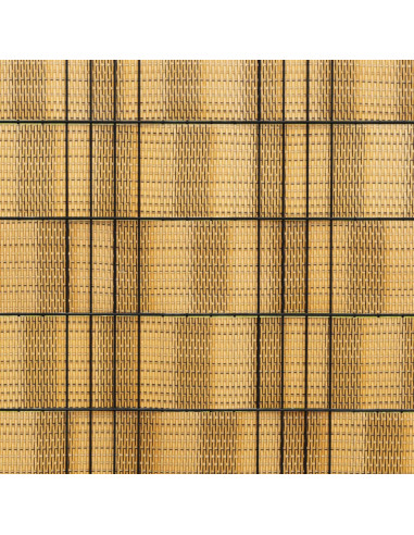 Schermi da Balcone 10 pz Marrone Chiaro 255x19 cm in Polyrattan