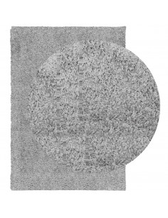 Tappeto Shaggy a Pelo Lungo Moderno Grigio 160x230 cm 2