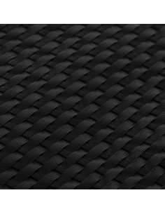 Schermi da Balcone 5 pz Neri 255x19 cm in Polyrattan