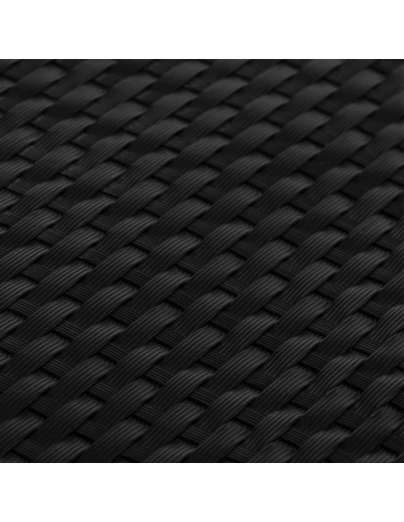 Schermi da Balcone 5 pz Neri 255x19 cm in Polyrattan