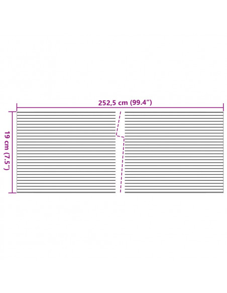 Schermi Privacy da Giardino 10 pz Nero 252,5x19 cm PVC