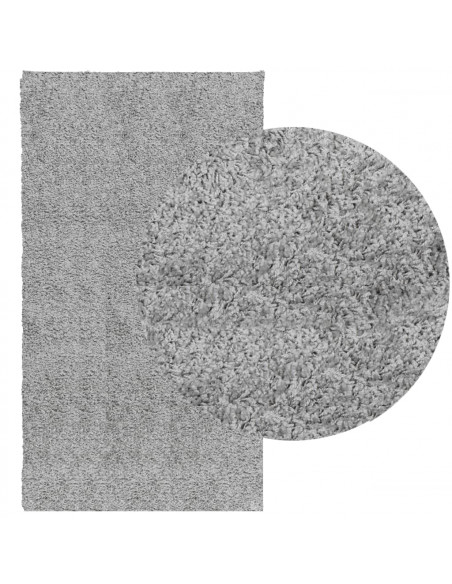 Tappeto Shaggy a Pelo Lungo Moderno Grigio 60x110 cm