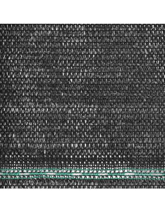 Schermo di Recinzione per Campo da Tennis in HDPE 1,2x25 m Nera 2