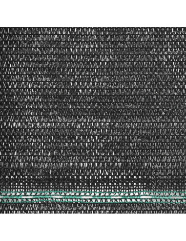 Schermo di Recinzione per Campo da Tennis in HDPE 1,2x25 m Nera