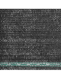 Schermo di Recinzione per Campo da Tennis in HDPE 1,2x50 m Nera 2