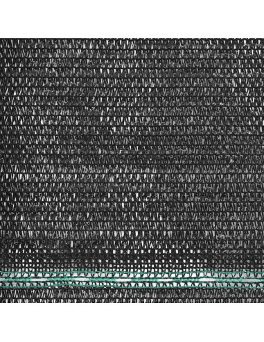 Schermo di Recinzione per Campo da Tennis in HDPE 1,2x50 m Nera