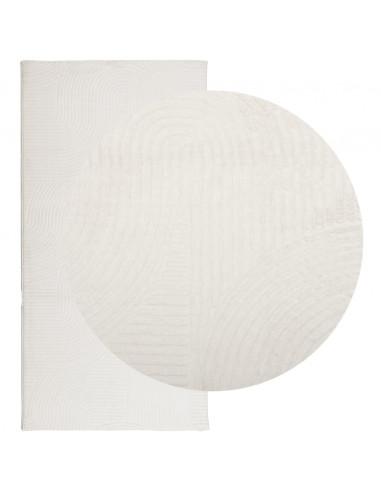 Tappeto IZA a Pelo Corto Aspetto Scandinavo Crema 100x200 cm