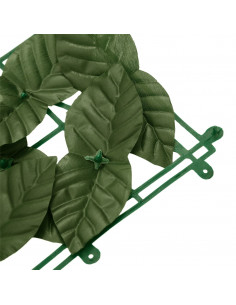 Schermo Privacy da Balcone con Foglie Verde Scuro 600x75 cm